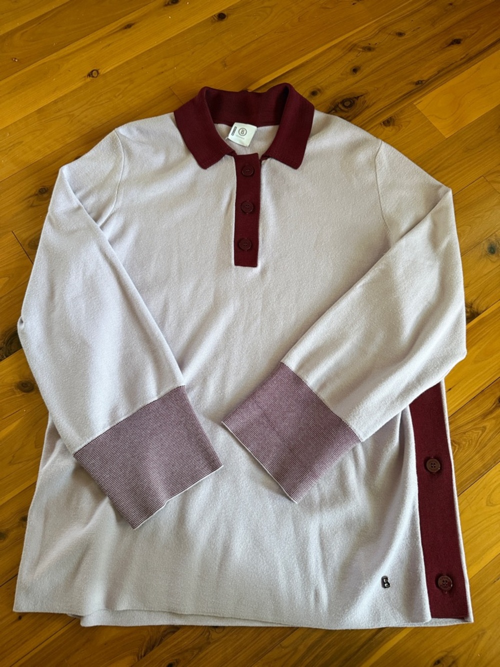 NEW⭐️ The BOGNER Edyta is a women'a sweater in Lavender and wine size 10 EU 40